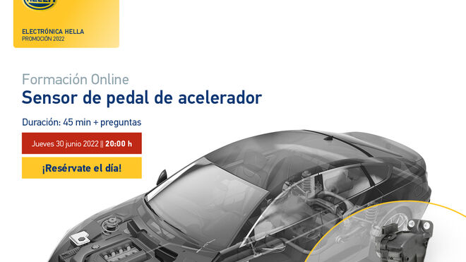 "Sensores de pedal del acelerador", nuevo webinar gratuito de Hella