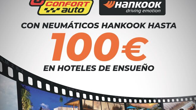 Confortauto regala hasta “100 euros de vacaciones” por cambio de neumáticos Hankook