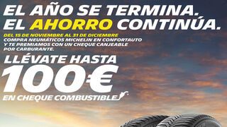 Confortauto regala cheques-combustible al comprar neumáticos todo tiempo Michelin