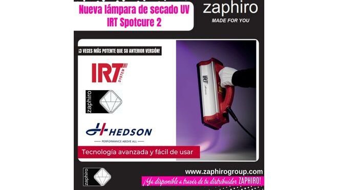 Zaphiro incorpora a su gama de herramientas ultravioleta la lámpara de curado IRT UV Spotcure 2