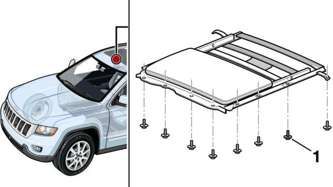 Solución al ruido del techo corredizo durante la conducción de un Jeep Grand Cherokee