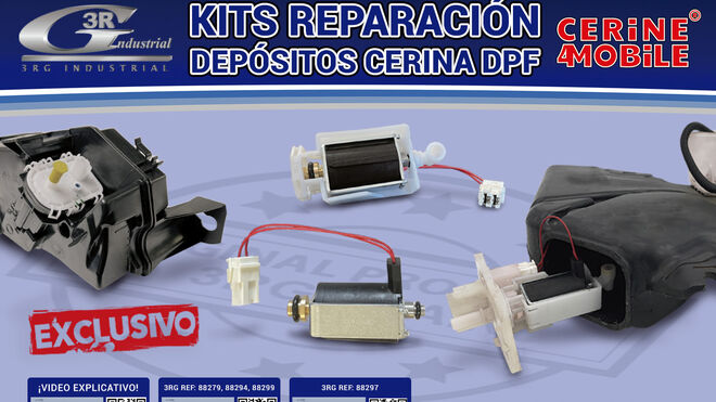 Kits de reparación de depósitos de Cerina DPF: la novedosa y exclusiva solución de 3RG