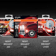 Más brillante, mejor visibilidad, mayor seguridad: la gama de lámparas premium Night Breaker® de Osram