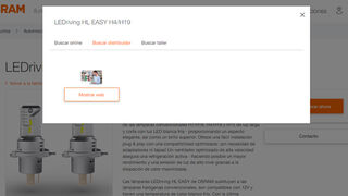 Osram habilita el botón "comprar ahora" en su web para buscar taller que instale el producto