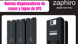 Zaphiro presenta sus nuevos dispensadores sostenibles para tapas y vasos SPS