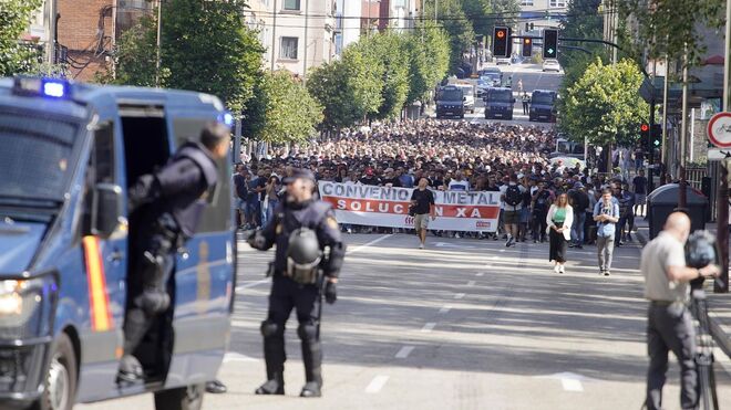El metal de Pontevedra mantiene el pulso en el quinto día de huelga