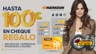 Hankook y Confortauto regalan hasta 100 euros por renovar los neumáticos en sus talleres