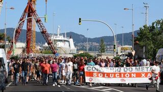 El metal de Pontevedra retoma sin avances la negociación del convenio colectivo