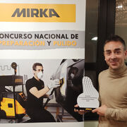 Marcos Jiménez (Talleres Las Encinas), ganador del primer Concurso nacional para pintores de Mirka