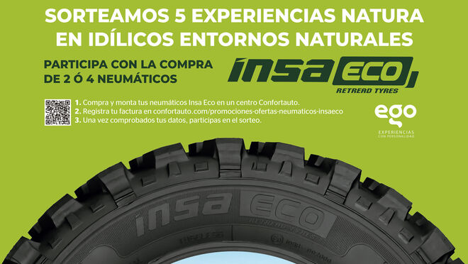 Confortauto promociona los neumáticos Insa Eco con experiencias en entornos naturales