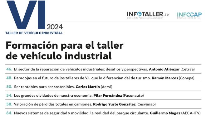 Manual del taller de vehículo industrial 2024: formación específica