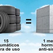 Este es el potencial de los neumáticos reciclados ante posibles terremotos