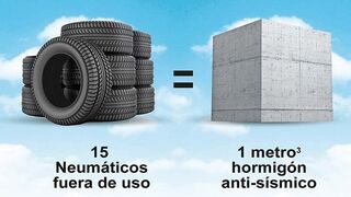 Este es el potencial de los neumáticos reciclados ante posibles terremotos