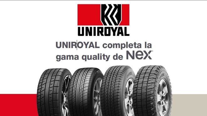 Nex incorpora a su catálogo los neumáticos Uniroyal
