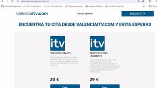 Denuncian una web fraudulenta que cobra por conseguir citas para las ITV valencianas