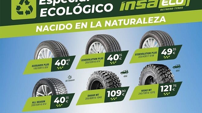 Confortauto promociona sus neumáticos Insa Eco con ofertas especiales