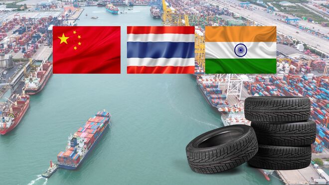 El menor coste de los fletes impulsó en febrero las importaciones de neumáticos asiáticos